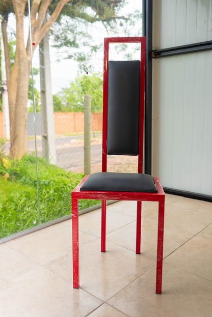 Silla roja respaldo alto