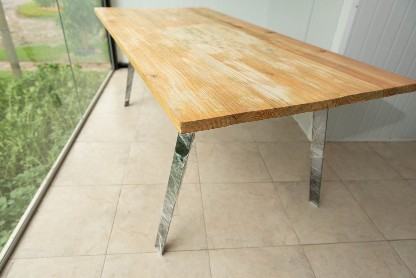 Mesa rectangular de madera